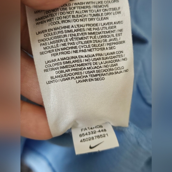 Nike Dry Fit Men's Blue and Gray  Carolina Pullover Jacket Size Small. - Picture 9 of 10